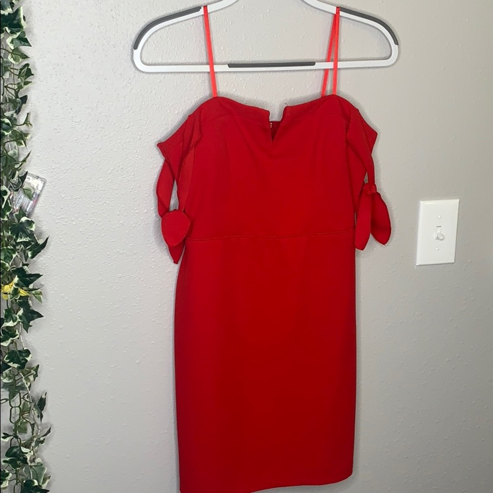 Jodi Kristopher red dress